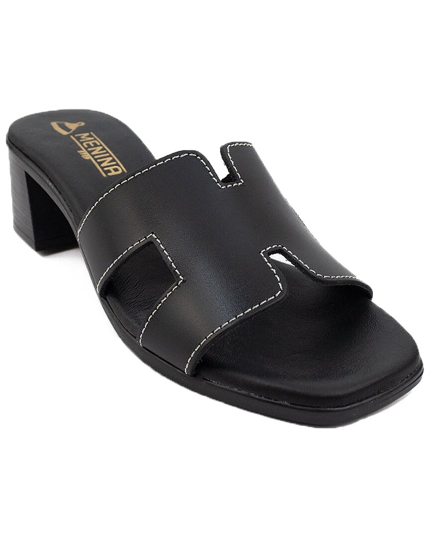 Menina Step Sorrento Sandal In Black