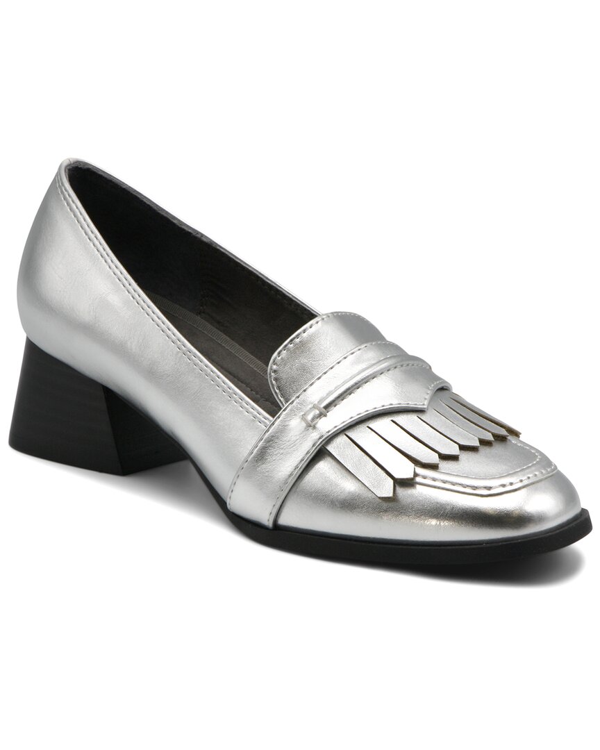 Adrienne Vittadini Blossom Tassel Pump In Silver