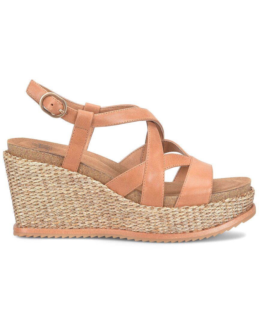 Söfft Devyn Slingback Espadrille Platform Wedge Sandal In Orange