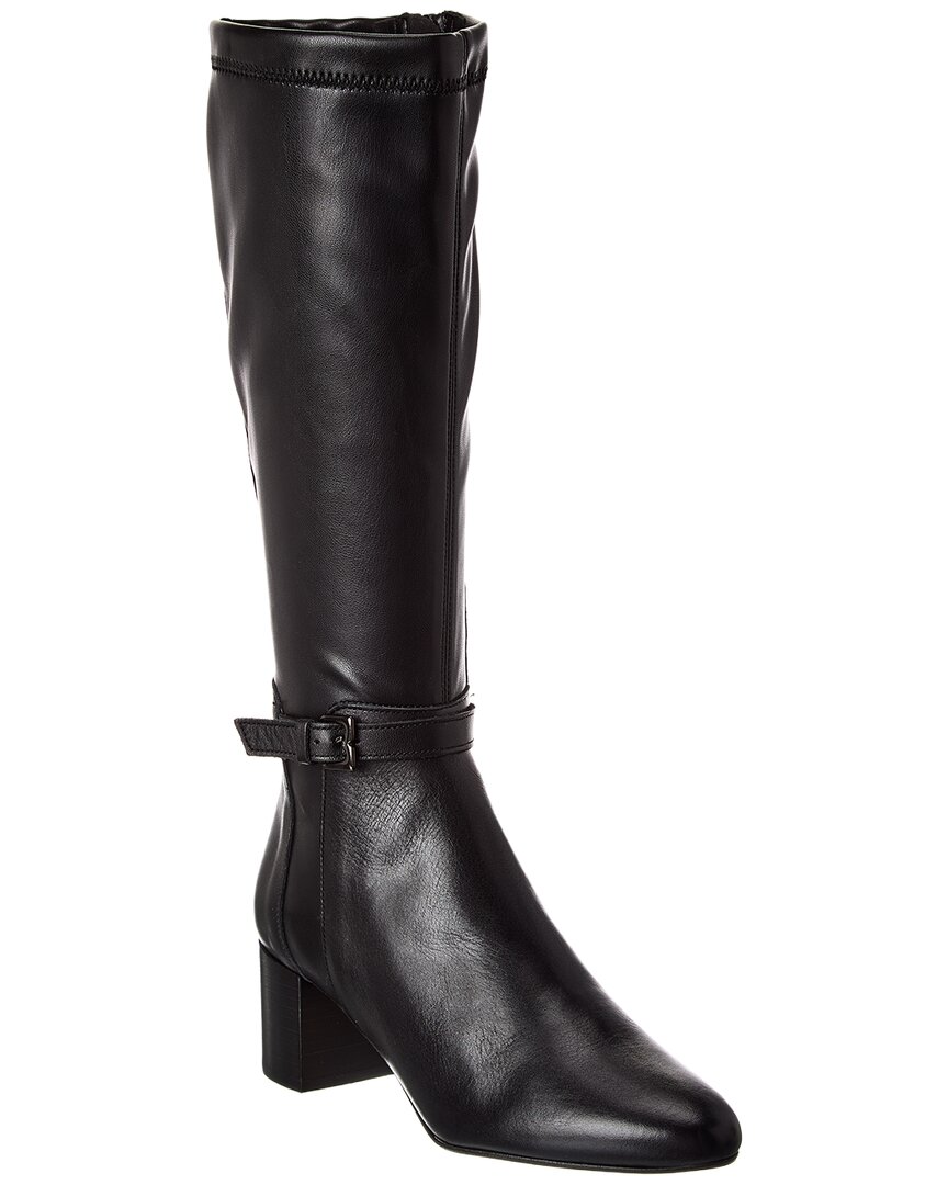 M By Bruno Magli Jessa Leather Knee-high Boot In Black