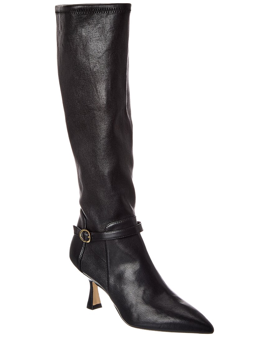 Stuart Weitzman Lori 75 Leather Boot In Black