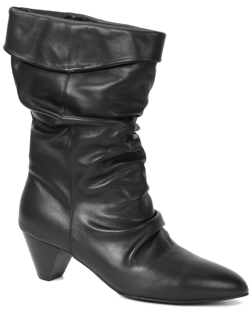 Tiffany & Fred Paris Slouch Cuff Boot In Black