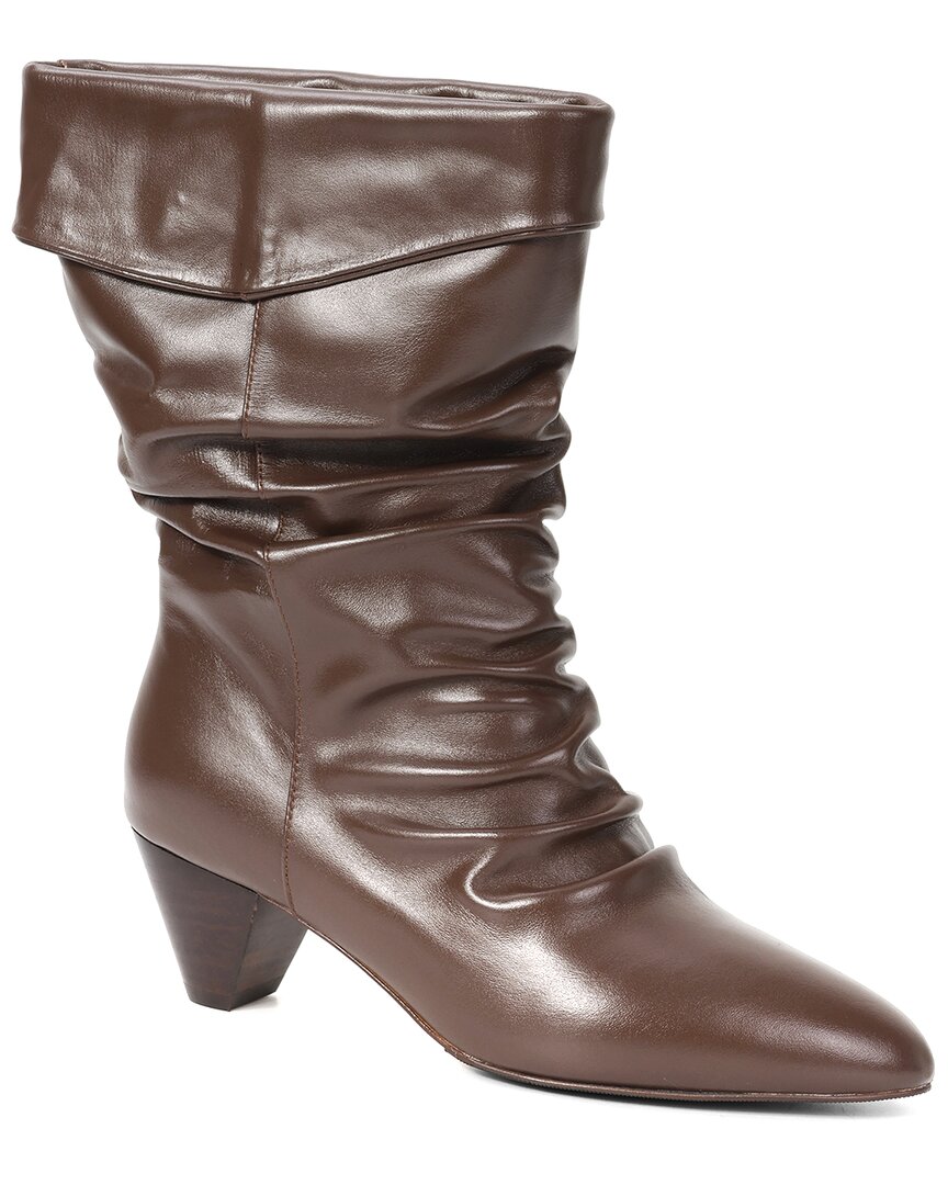 Tiffany & Fred Paris Slouch Cuff Boot In Brown