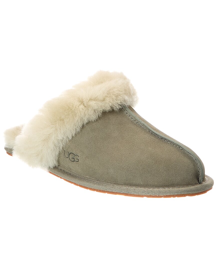 Ugg Scuffette Ii Suede & Shearling Slipper In Green