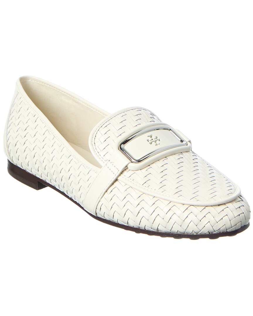 Tory Burch Georgia Leather Loafer In White