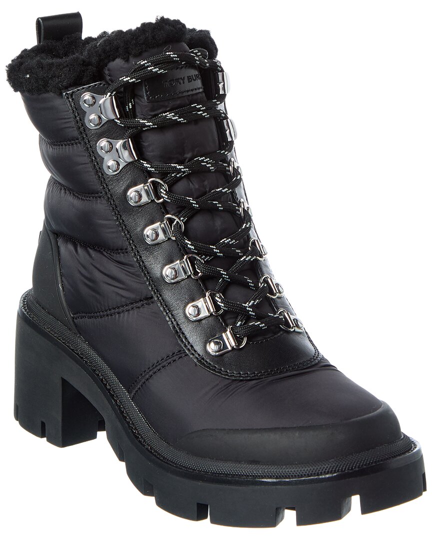 Tory Burch Nylon & Leather Boot In Multi