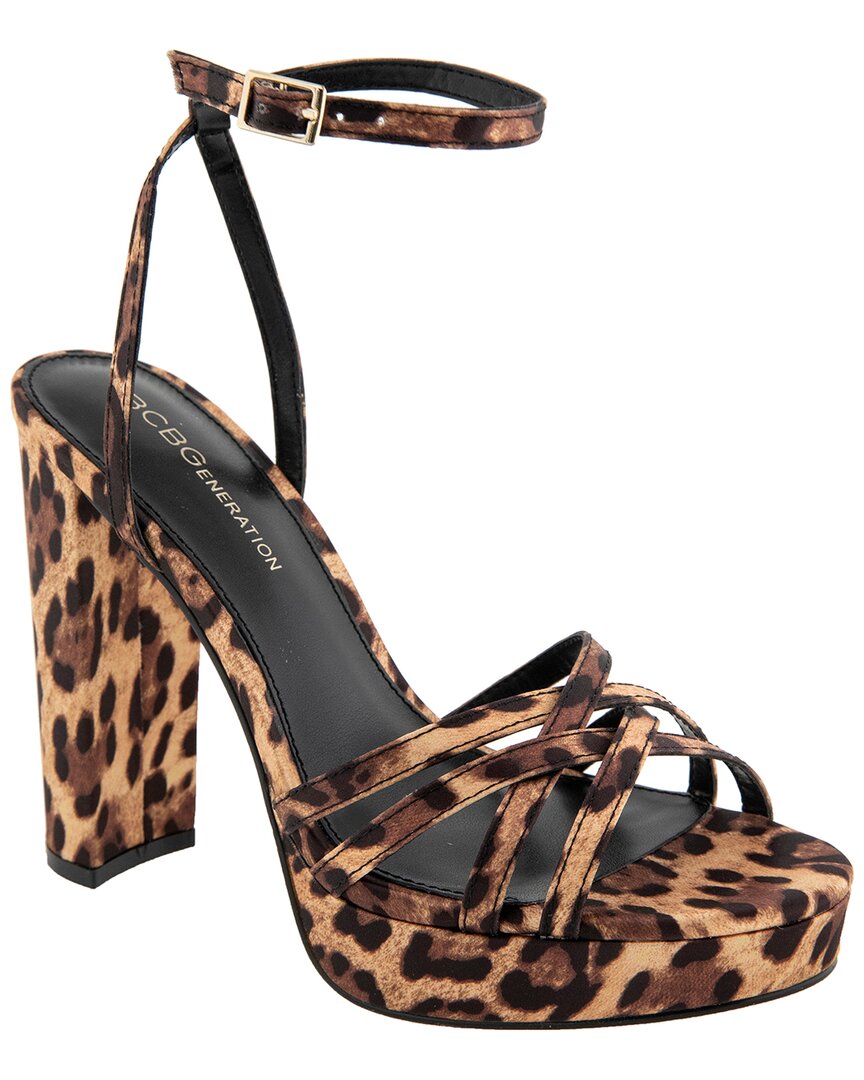 Bcbgeneration Orisa Satin Platform In Brown
