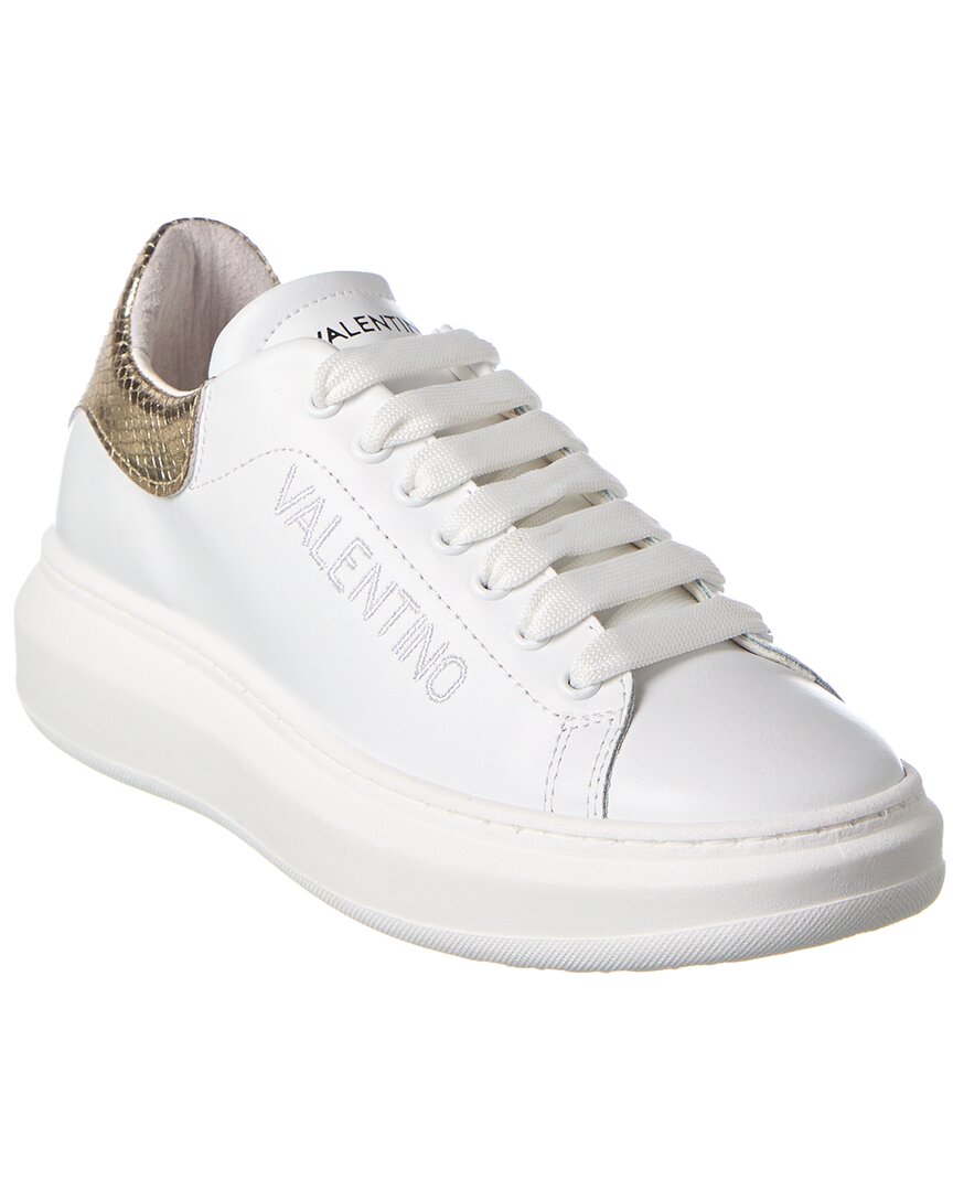 Valentino By Mario Valentino Fresia Leather Sneaker In Nocolor