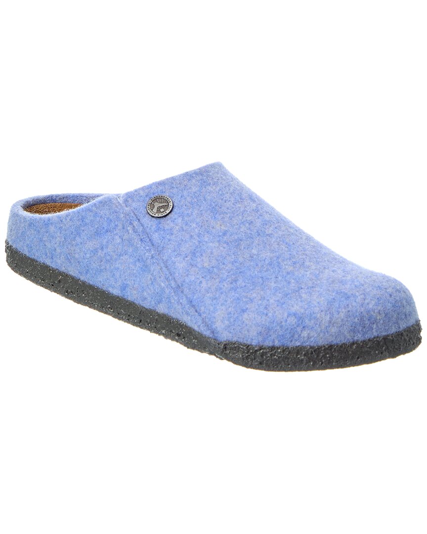 Birkenstock Zermatt Narrow Wool Felt Slipper In Blue