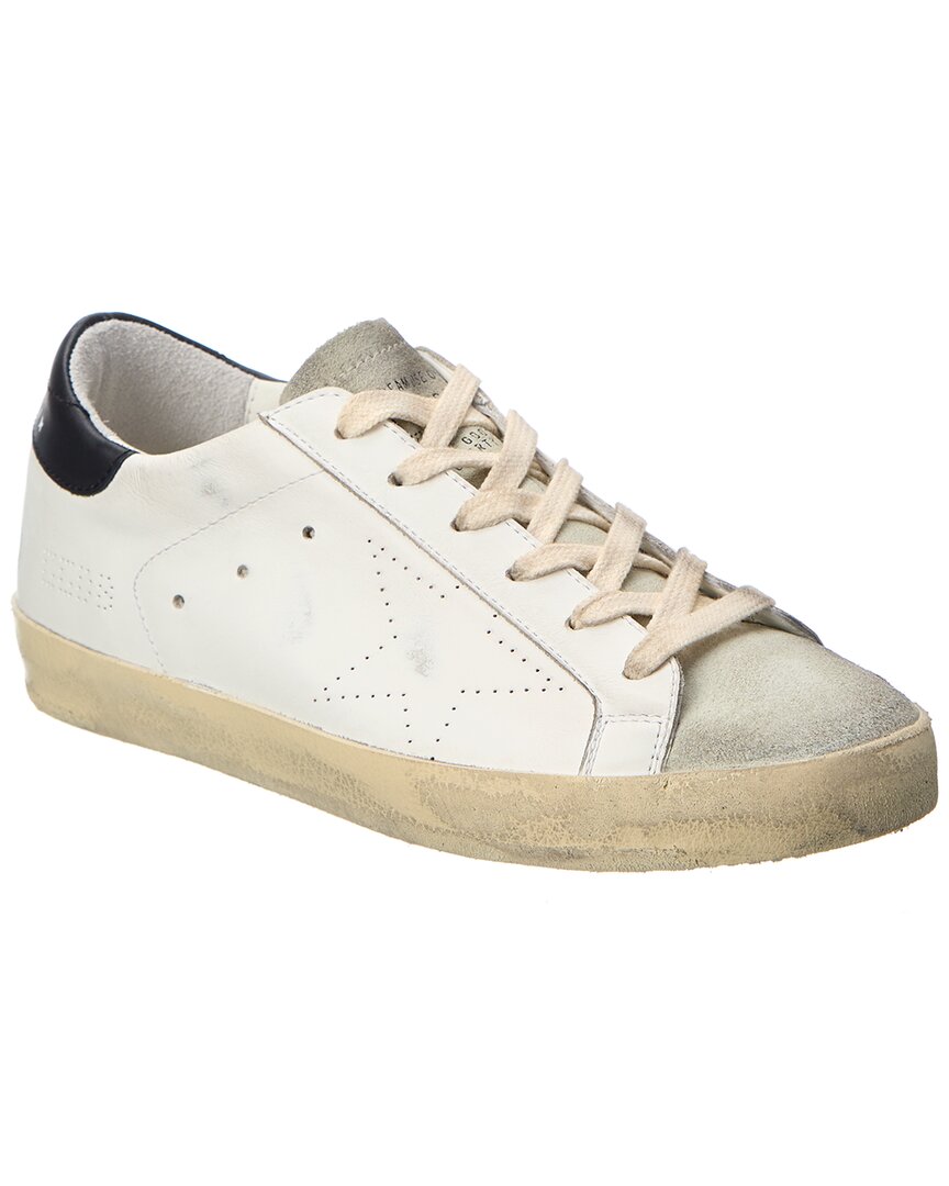 Golden Goose Superstar Mixed Leather Low-top Sneakers In White