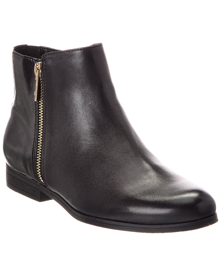 Dune London Pandam Leather Boot In Black