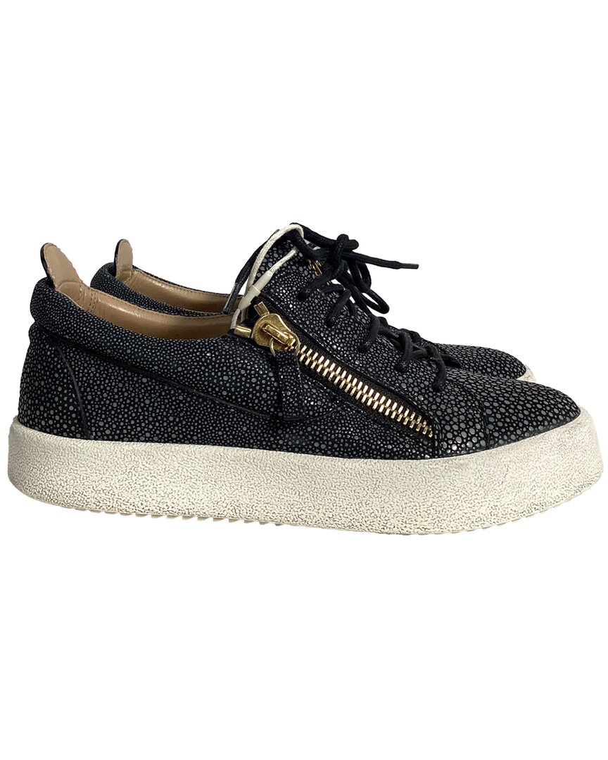Giuseppe Zanotti Women's Leather Frankie Sneaker (authentic Pre-loved) In Black