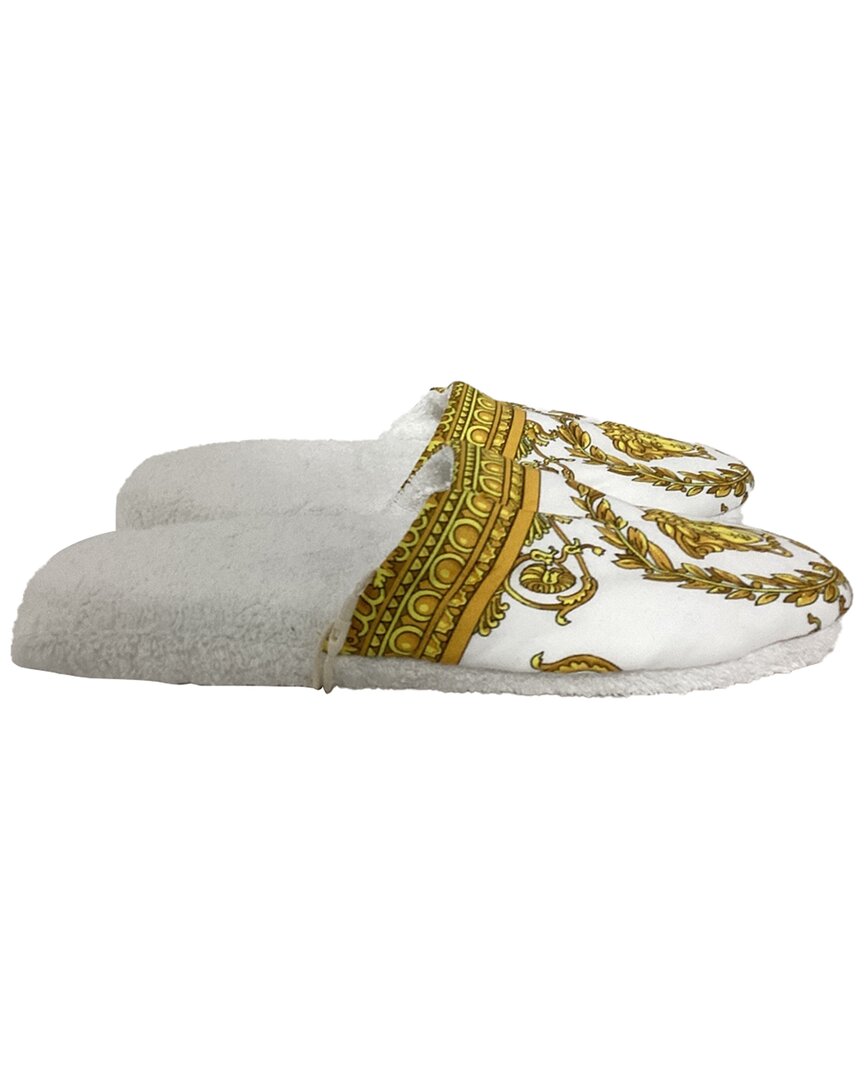 Versace Women's Cotton Baroque Slipper (authentic Pre-loved) In Multi