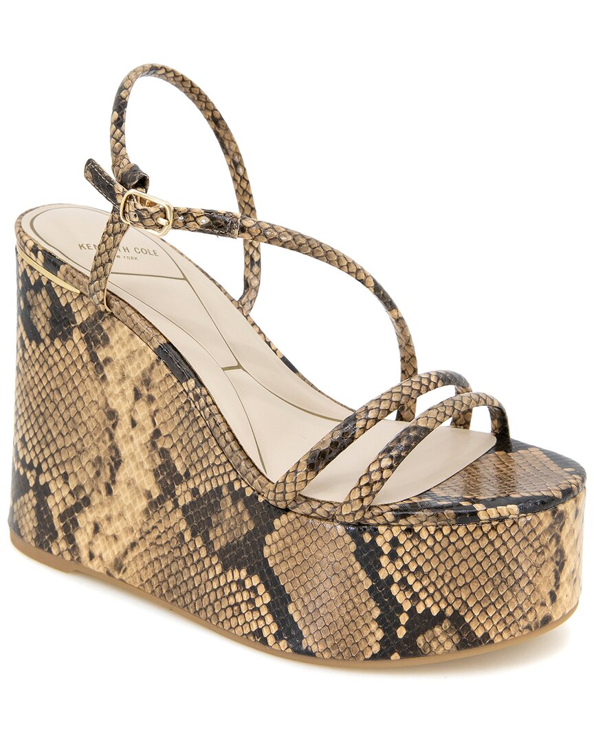 Kenneth Cole New York Tatiana Snakeskin Sandal In Animal Print