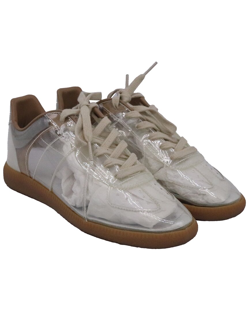 Maison Margiela Transparent Replica Sneakers In White Pvc In Gray