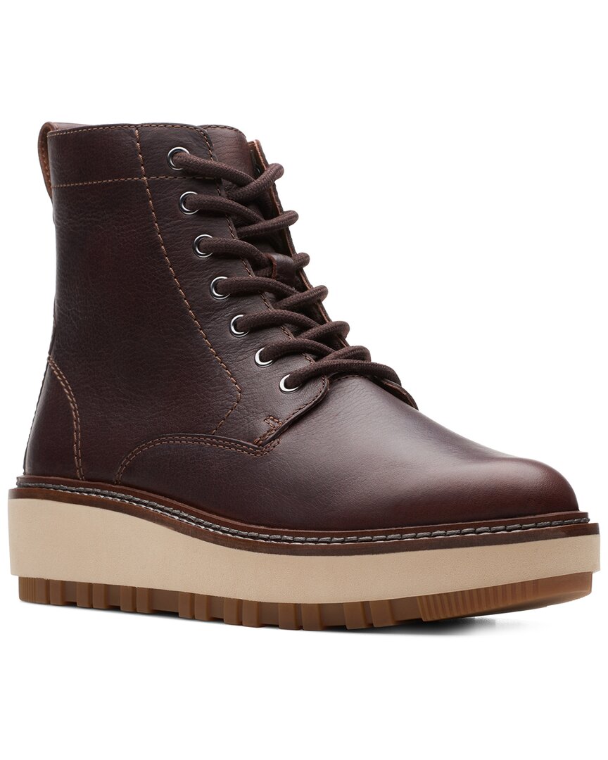 Clarks Orianna Leather Boot In Brown