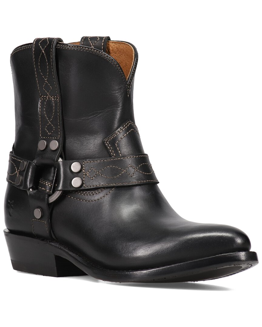 Frye Billy Harness Leather Bootie In Black