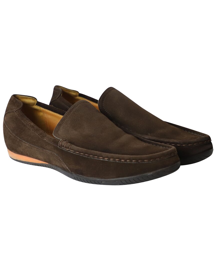 Pre-owned Hermes Hermès Men's Suede Classic Loafer (authentic Pre-loved)