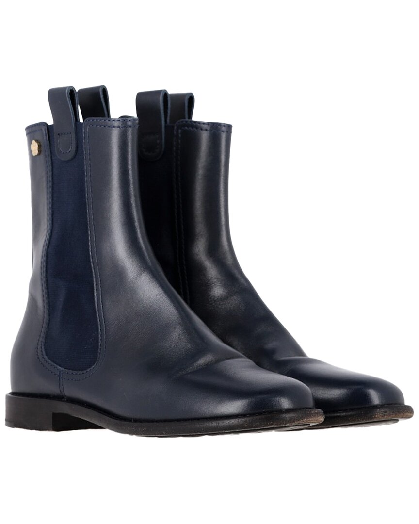 Pre-owned Chanel Women's Leather Chelsea Boot (authentic Pre-loved)