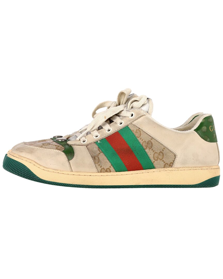 Gucci Screener Leather Sneakers In Multi
