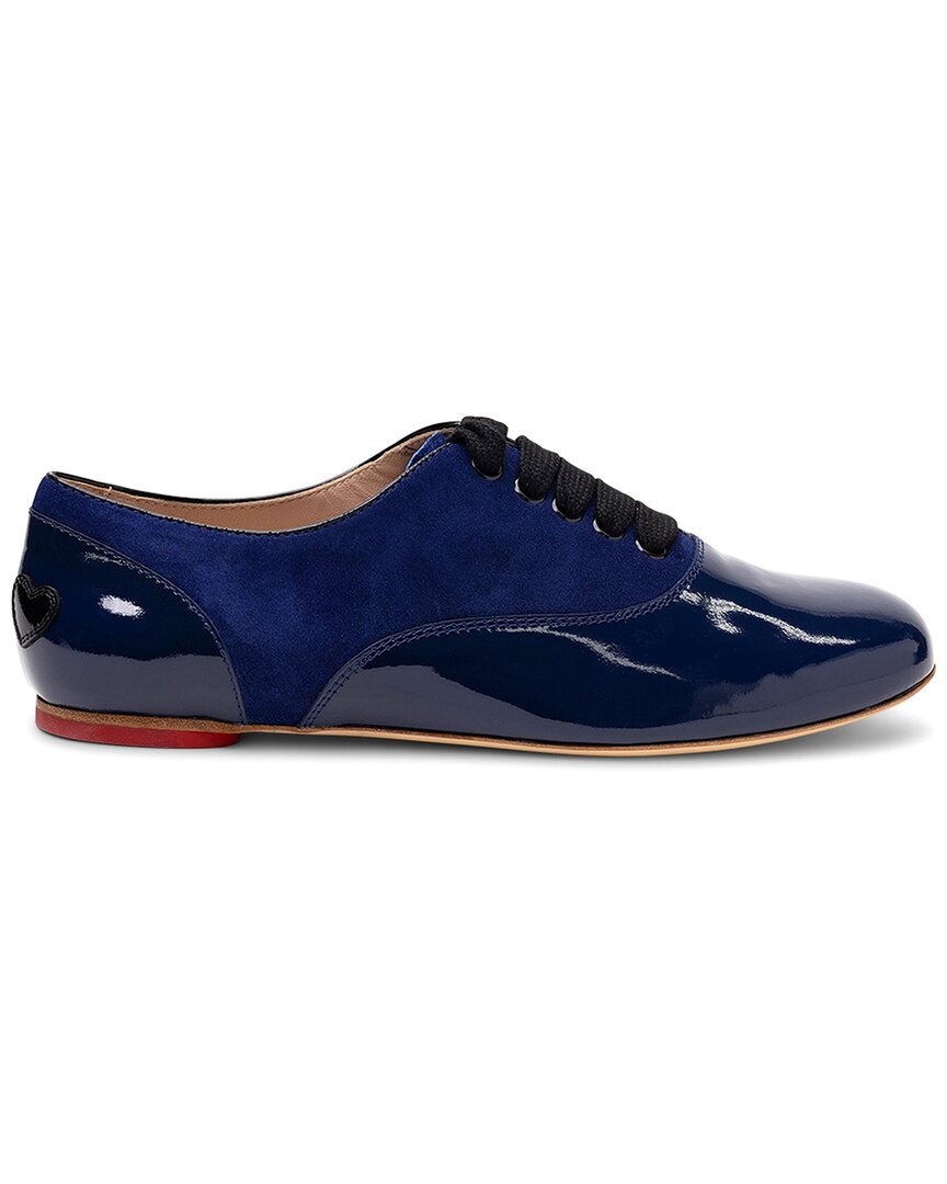 Hogan Patent Heart Detail Oxford In Blue