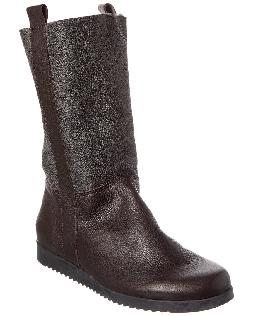 Arche Baokow Leather Boot In Brown