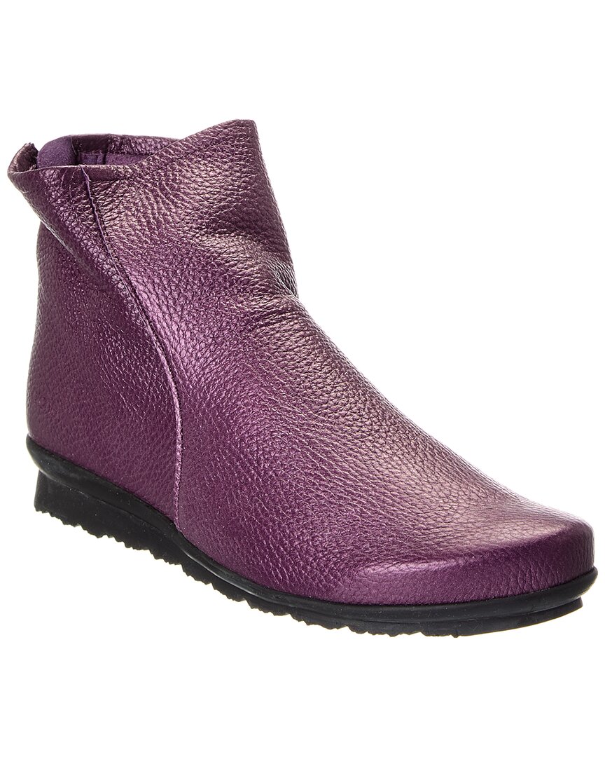 Arche Baryky Leather Bootie In Purple