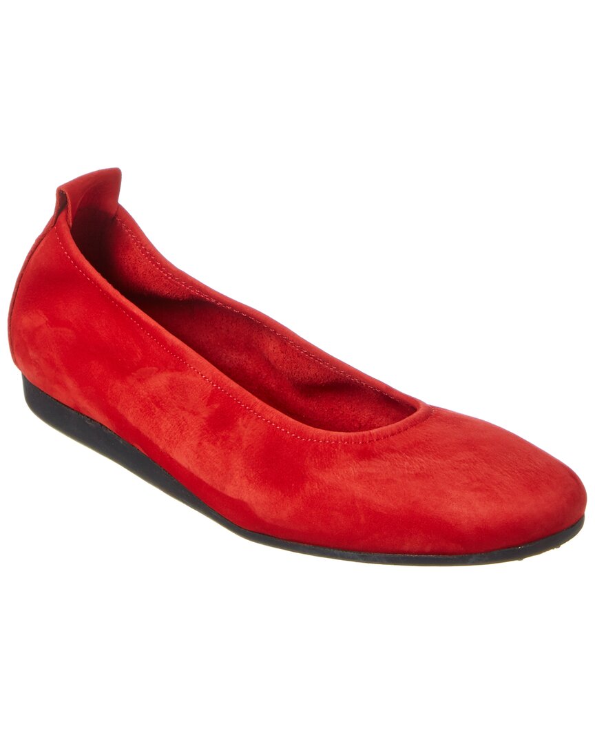 Arche Laius Suede Flat In Red