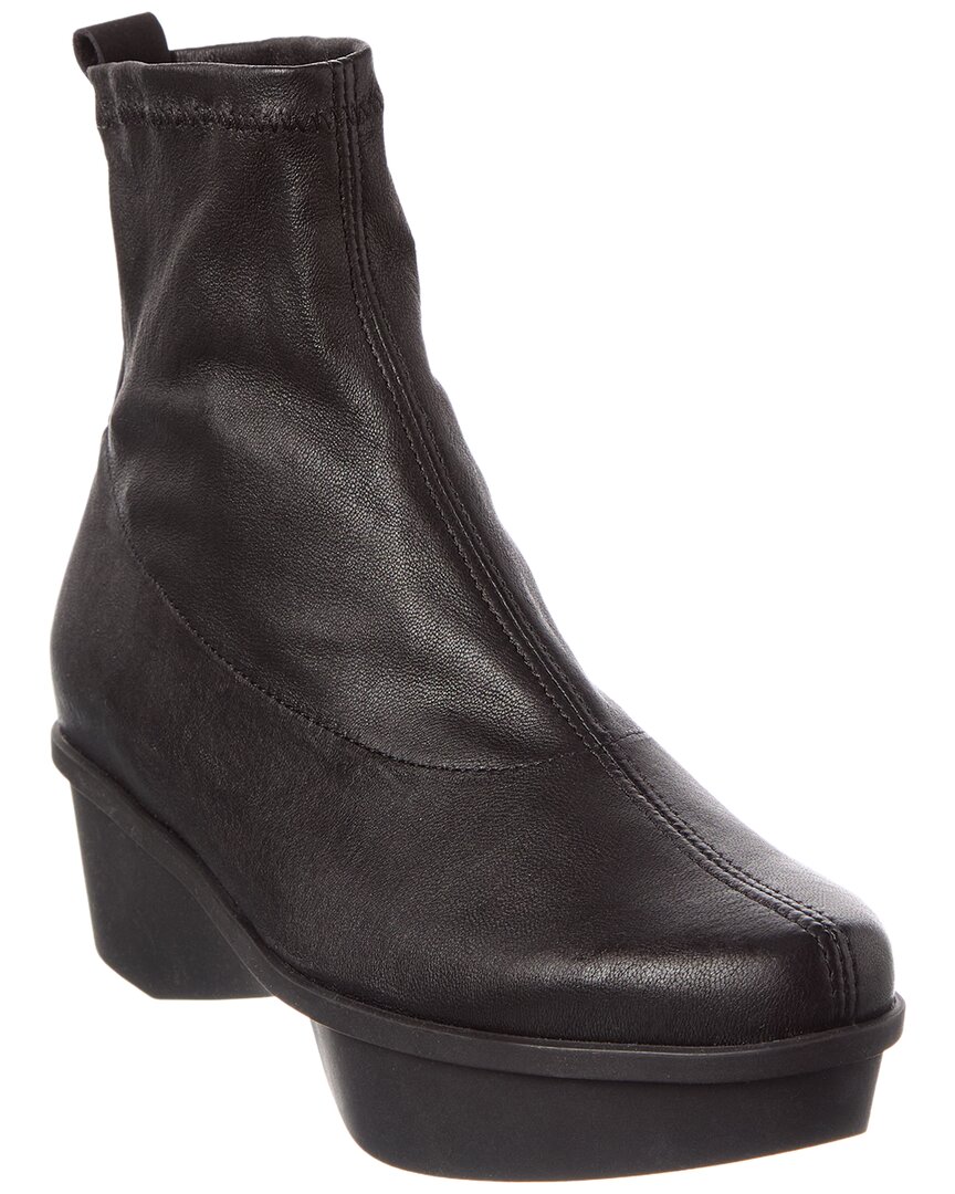 Arche Naotek Leather Platform Boot In Black