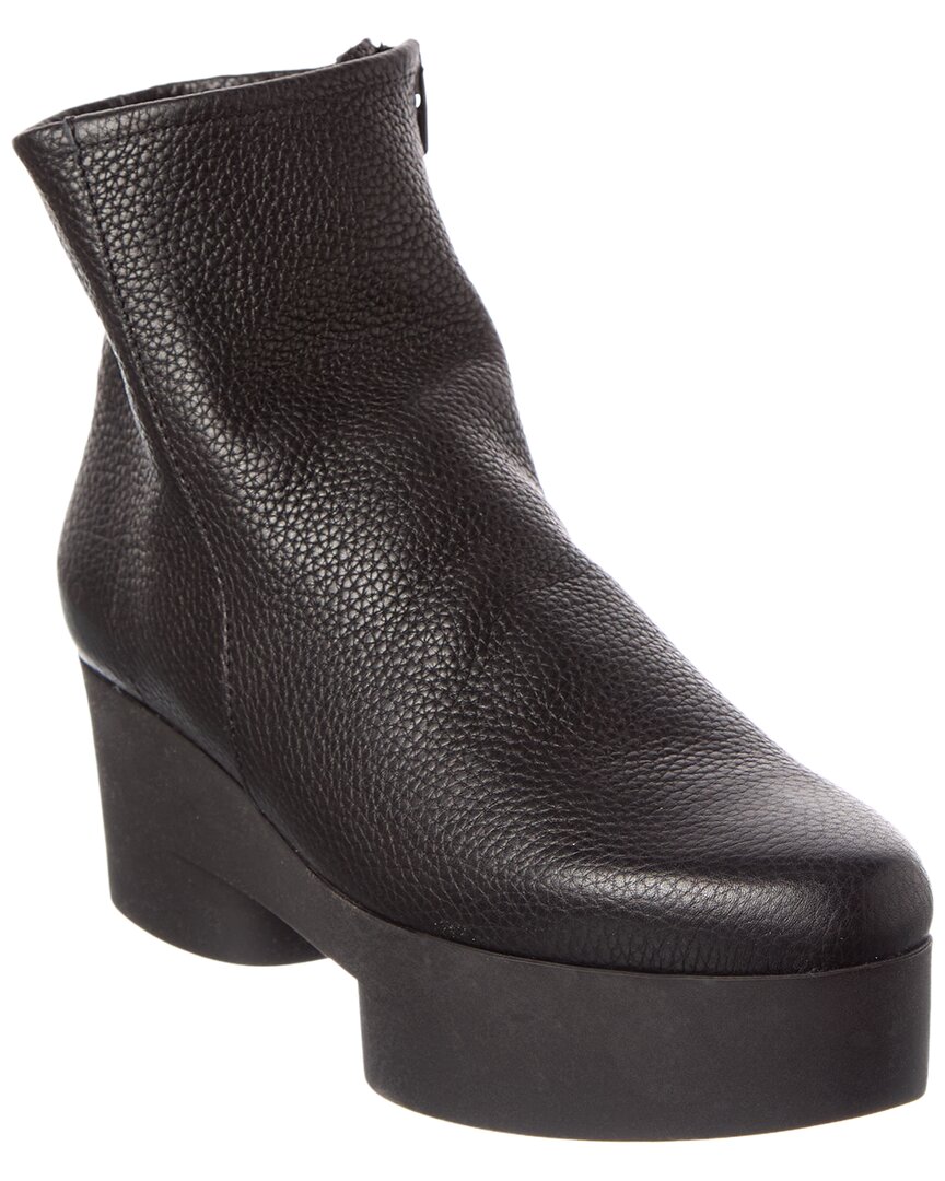 Arche Sixizz Leather Platform Bootie In Black