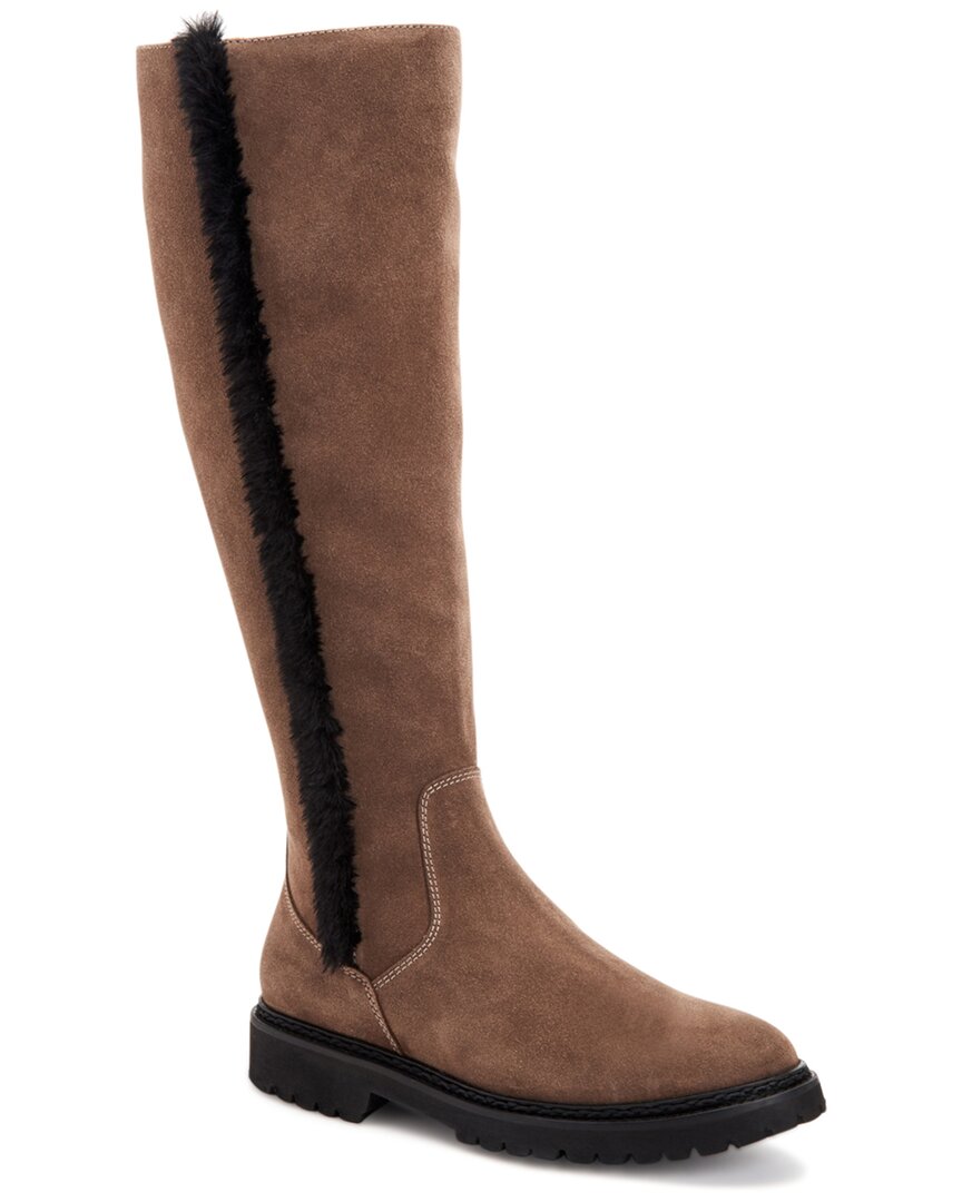 Aquatalia Marietta Weatherproof Suede Boot In Beige ModeSens