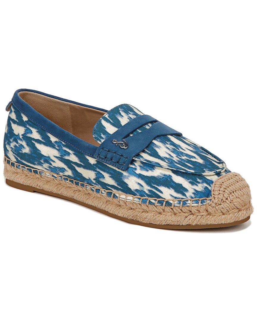 Sam Edelman Kai 2 Espadrille Flat Loafer Blue Lapis Multi Suede In Blue