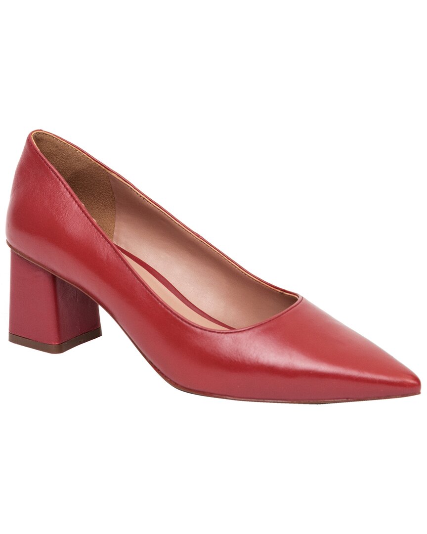 Linea Paolo Bilson Pointed Toe Pump In Red
