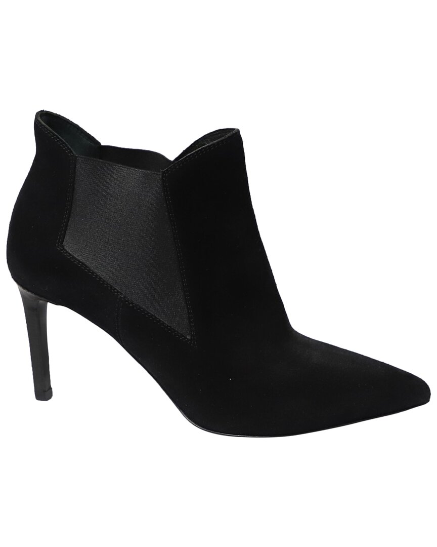 Saint Laurent Women's Suede Bootie (authentic Pre-loved) In Black