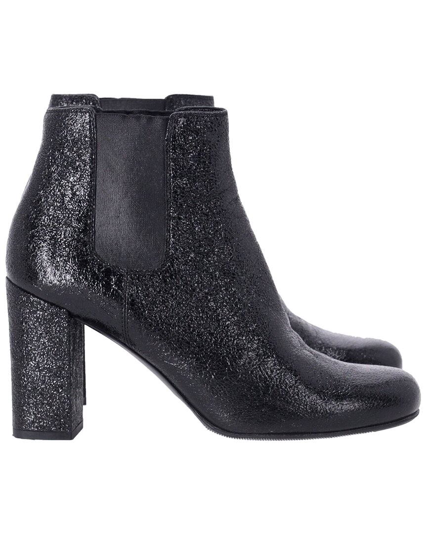 Saint Laurent Women's Leather Chelsea Boot (authentic Pre-loved) In Black