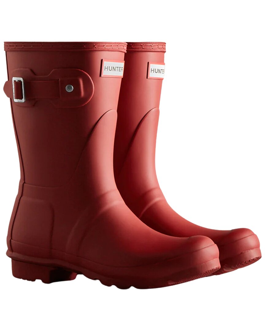 Hunter Original Short Rain Boot In Red