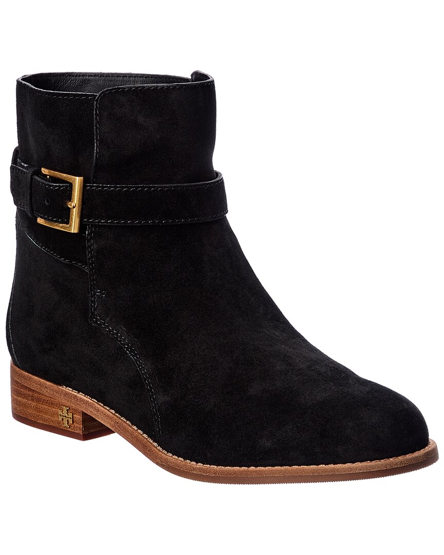 Tory Burch Brooke Suede Boot In Black | ModeSens