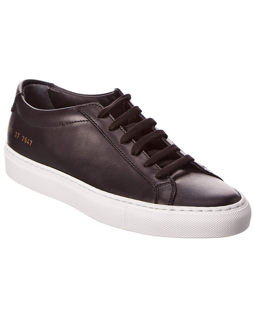 Shop Common Projects Original Achilles Leather Sneaker In Black