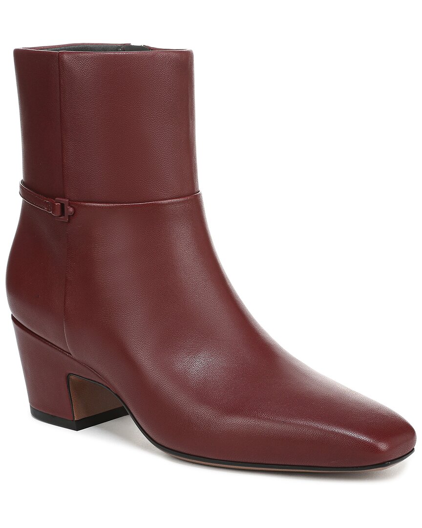 Franco Sarto L-saydie Leather Bootie In Burgundy