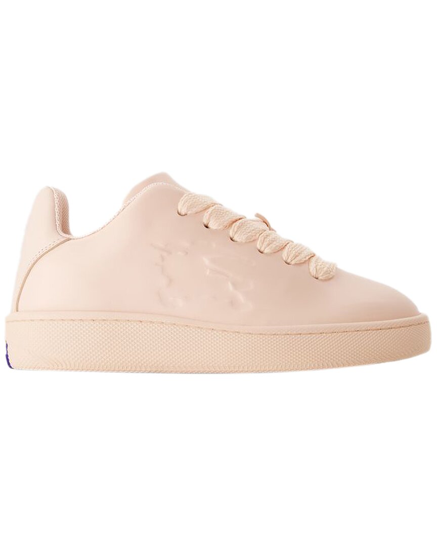Burberry Women's Calfskin Leather Lf Box Sneaker (authentic Pre-loved) In Pink