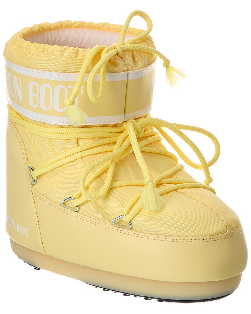 Moon Boot Icon Low Nylon Boot In Yellow