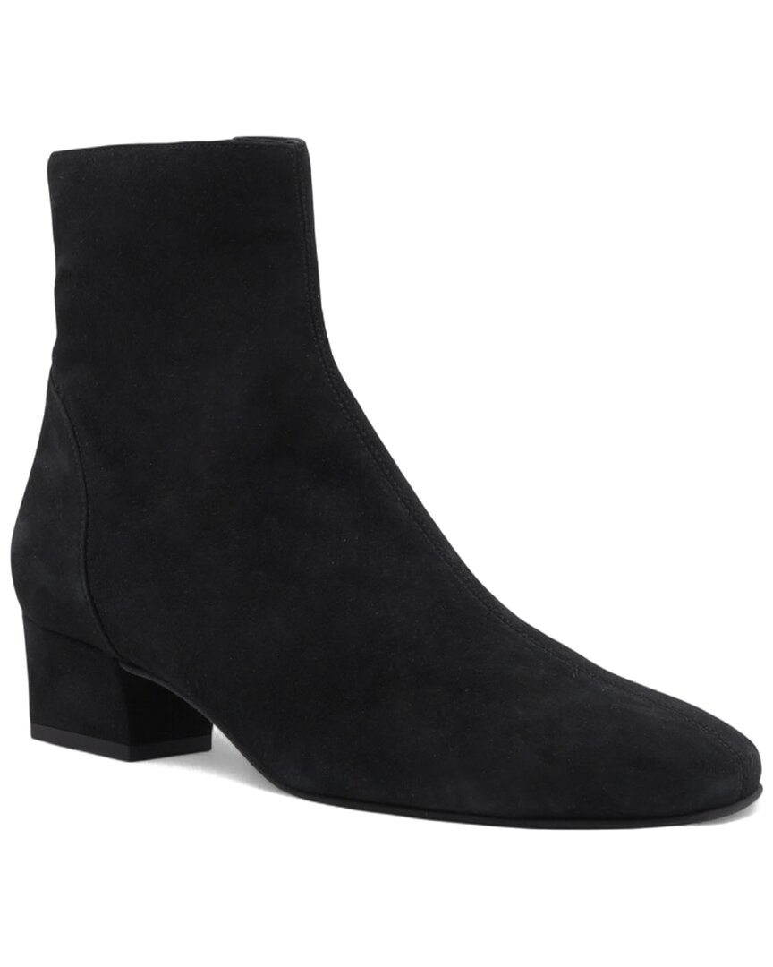 Aquatalia Ulyssa Suede Ankle Boots With Hidden Wedge In Black