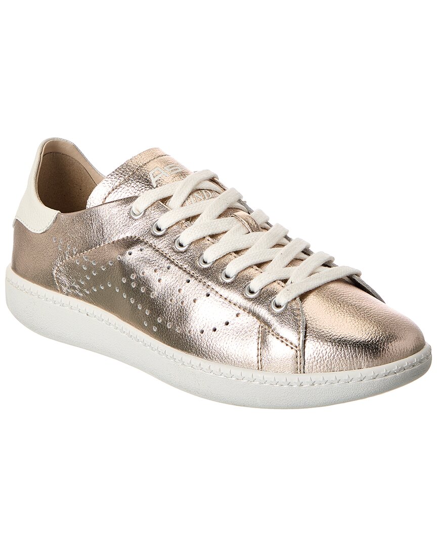 Ash Sunday Leather Sneaker In Gold