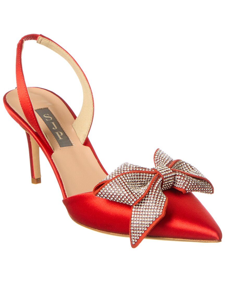Sjp By Sarah Jessica Parker Emmanuel 70 Satin Slingback Pump In Red