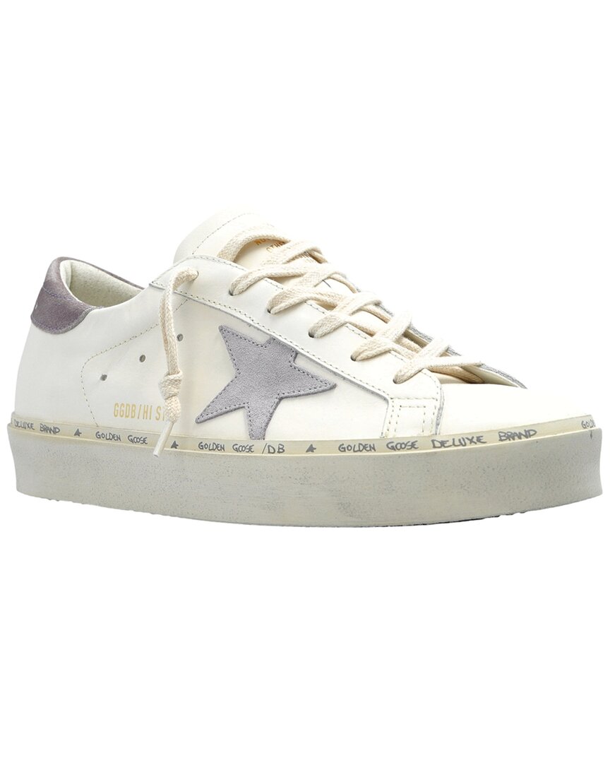Golden Goose Hi Star Leather Sneaker In White