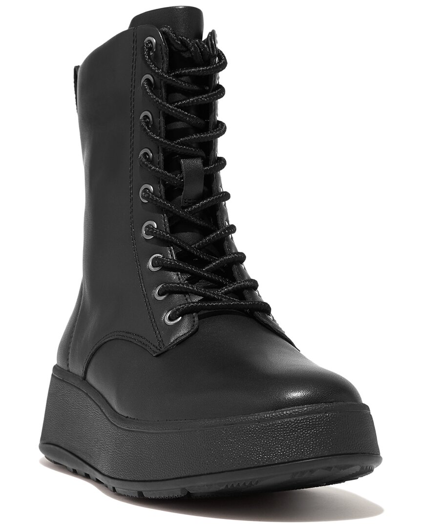 Fitflop F-mode Leather Boot In Black