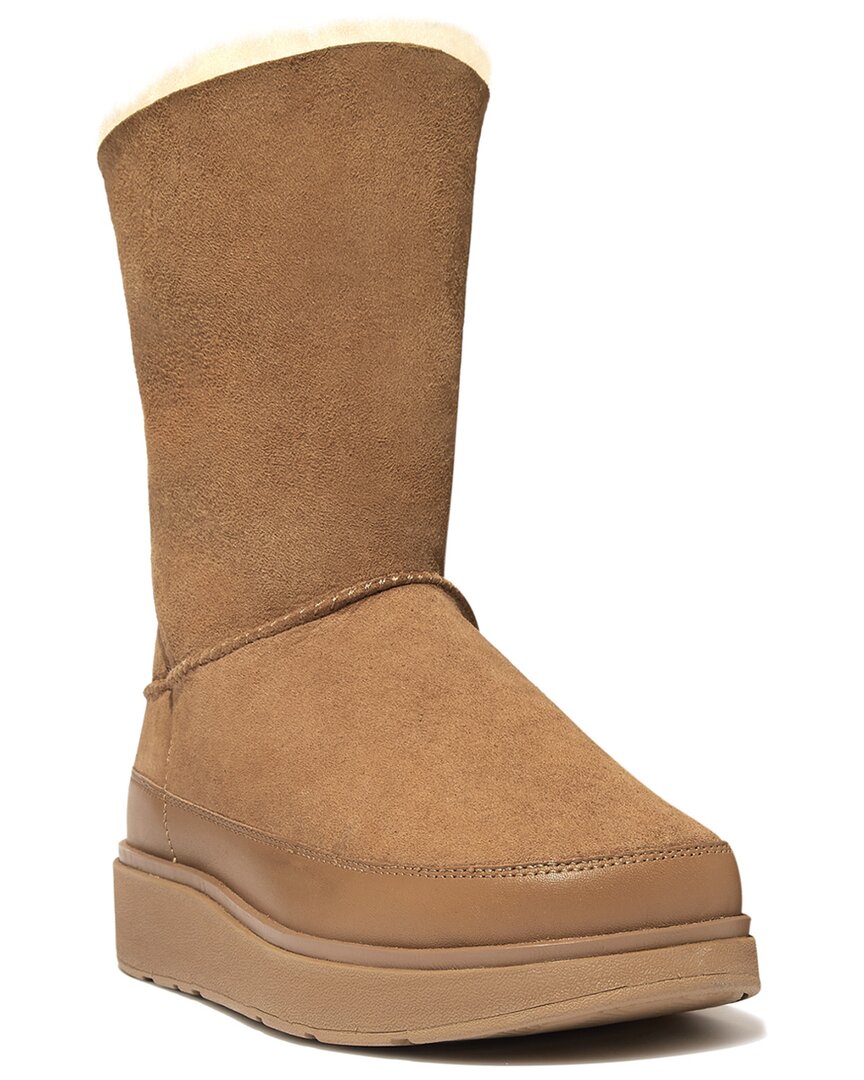 Fitflop Gen Genuine Shearling Boot In Brown