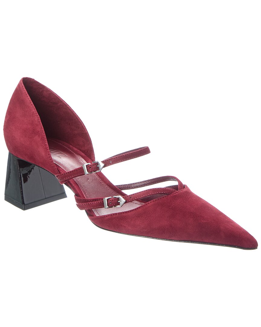 Schutz Rue Suede Pump In Brown