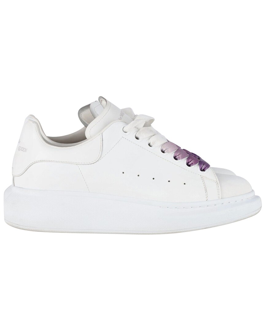 Alexander Mcqueen Women's Leather Oversized Sneaker (authentic Pre-loved) In White