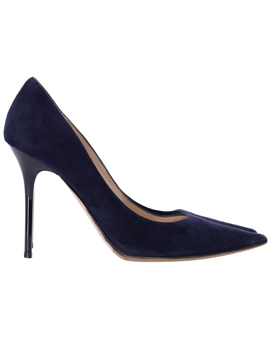 Jimmy Choo Romy 85 Thin-sole And Shallow High Heels In Blue